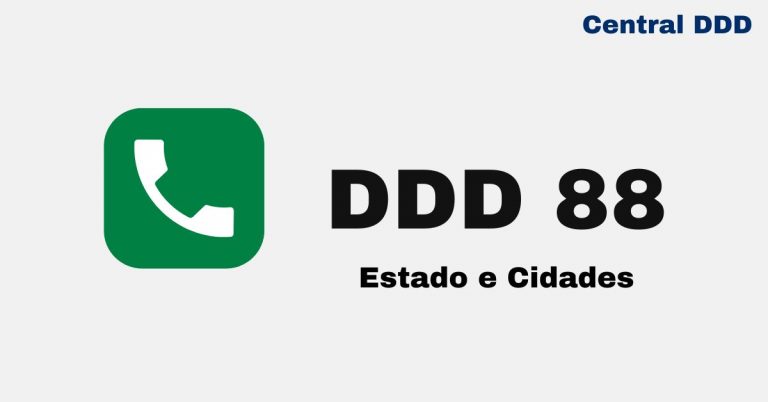 DDD 88 é de qual Estado? Lista de Cidades e como ligar